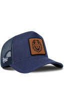 Gorra Marino Cordura Trucker con Parche Leon Clasico Silueta 2