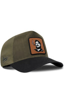 Gorra Negro-Caqui Cordura Trucker con Parche Che Guevera