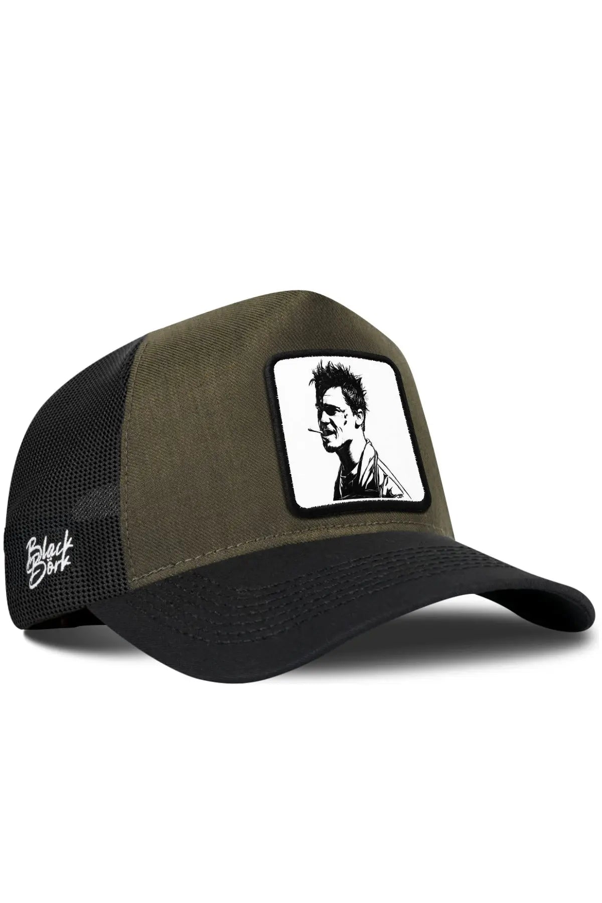 Gorra Caqui-Negra Visera Negra Cordura Trucker BlackBörk