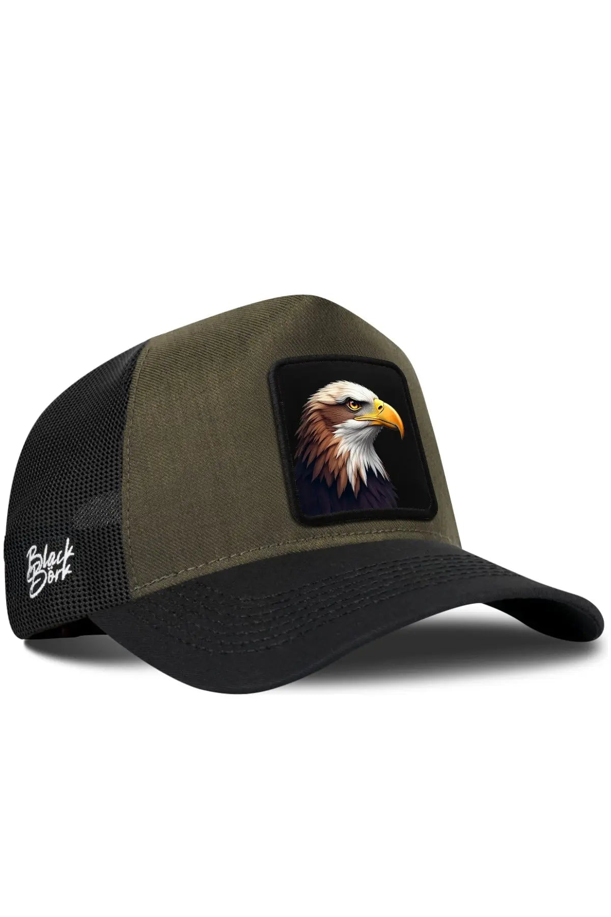 Gorra Caqui-Negra Visera Negra Cordura Trucker BlackBörk
