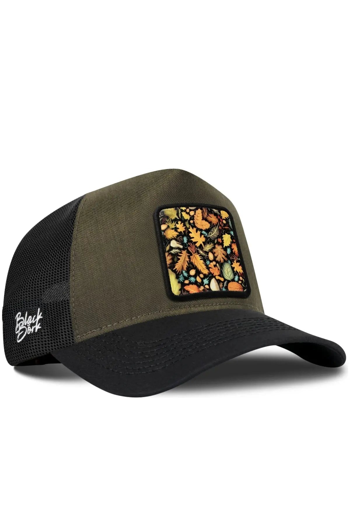 Gorra Caqui-Negra Visera Negra Cordura Trucker BlackBörk