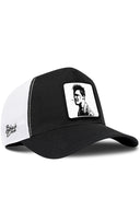 Gorra Negro-Blanco Cordura Trucker con Parche Fight Club Hombre