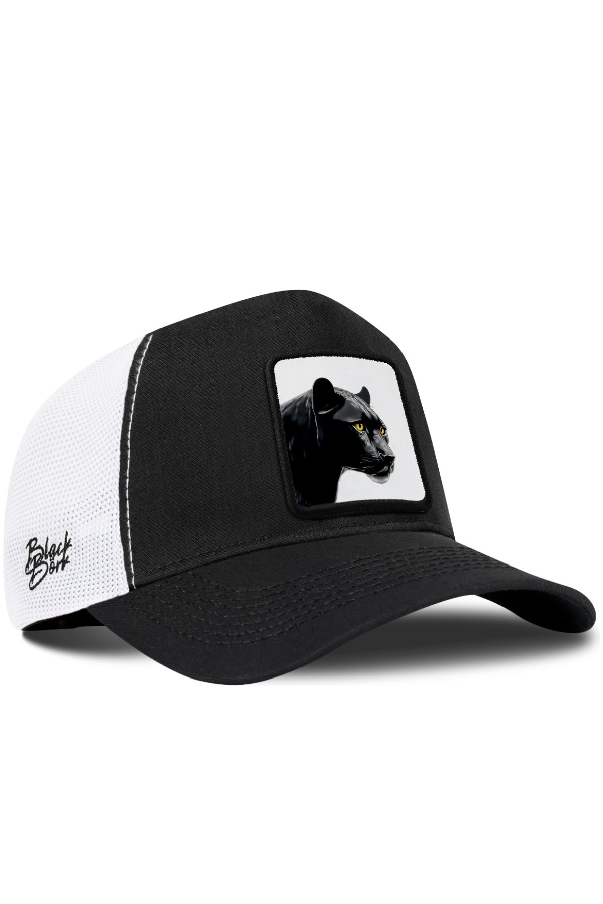 Gorra Negro-Blanco Cordura Trucker
