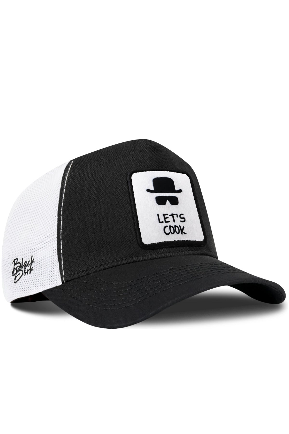 Gorra Negro-Blanco Cordura Trucker