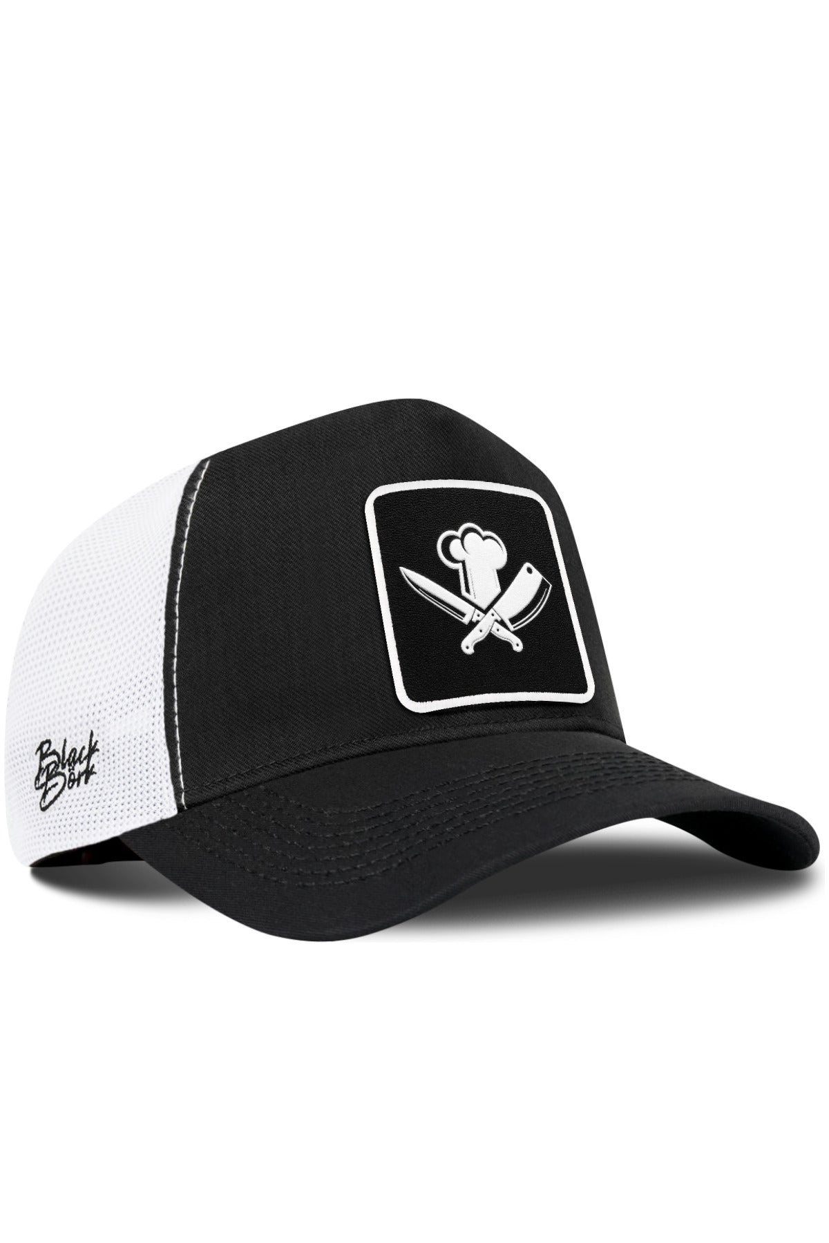 Gorra Negro-Blanco Cordura Trucker