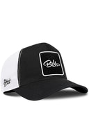 Gorra Negro-Blanco Cordura Trucker con Parche Boss
