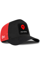 Gorra Negro-Rojo Cordura Trucker con Parche I'm Here