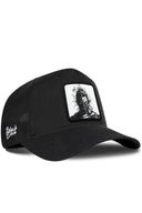 Gorra Negro Cordura Trucker con Parche Samurái