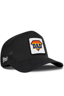 Gorra Negro Cordura Trucker con Parche Super Dad