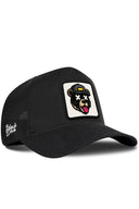 Gorra Negro Cordura Trucker con Parche Oso Urbano