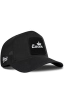 Gorra Negro Cordura Trucker con Parche Queen