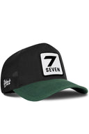 Gorra Verde Petróleo-Negro Cordura Trucker con Parche Pelicula 7 Seven