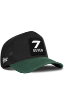 Gorra Verde Petróleo-Negro Cordura Trucker con Parche Pelicula 7 Seven (2)