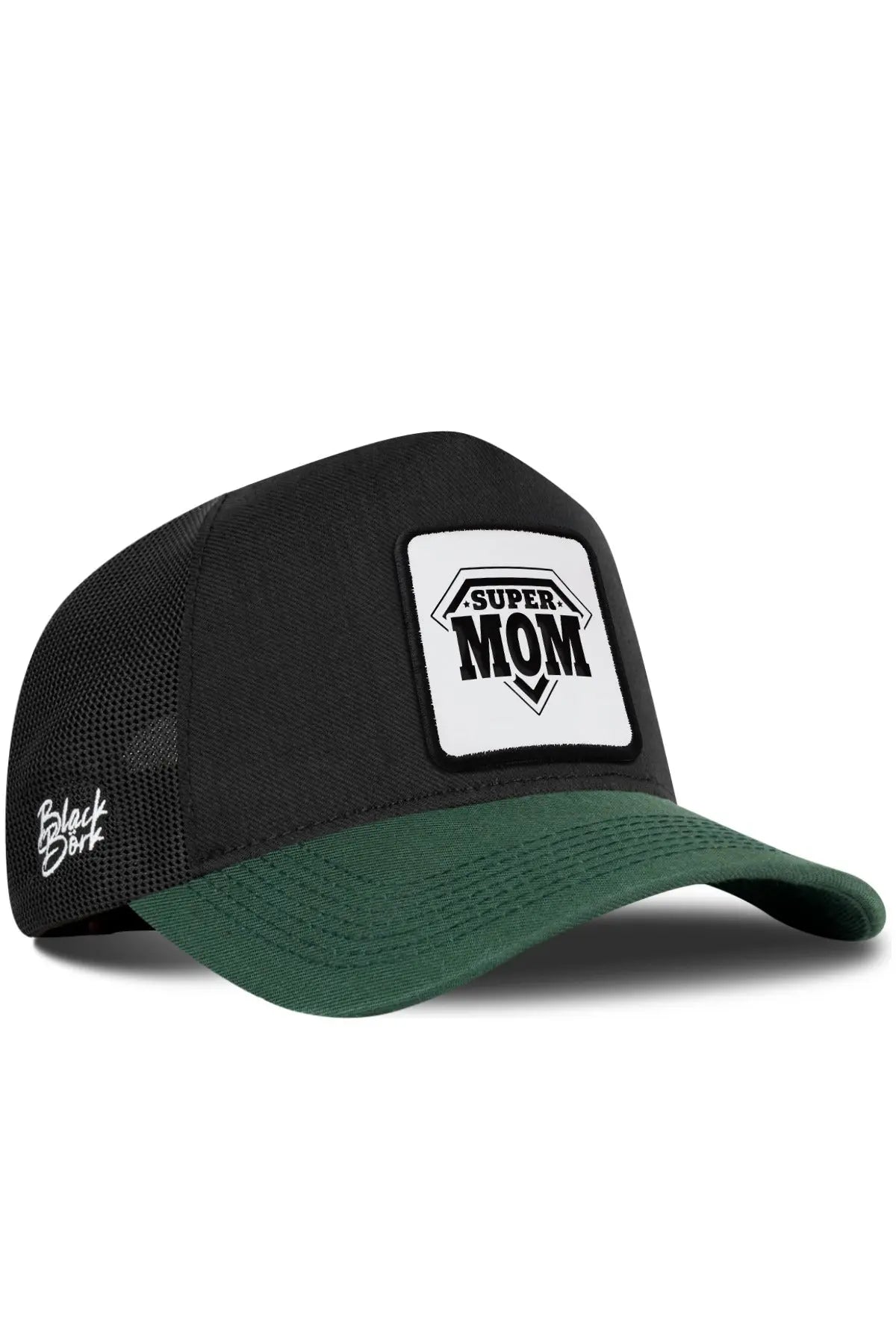 Gorra Verde Petróleo-Negro Cordura Trucker BlackBörk