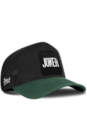 Gorra Verde Petróleo-Negro Cordura Trucker con Parche Joker