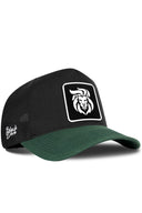 Gorra Verde Petróleo-Negro Cordura Trucker con Parche 13-017-811