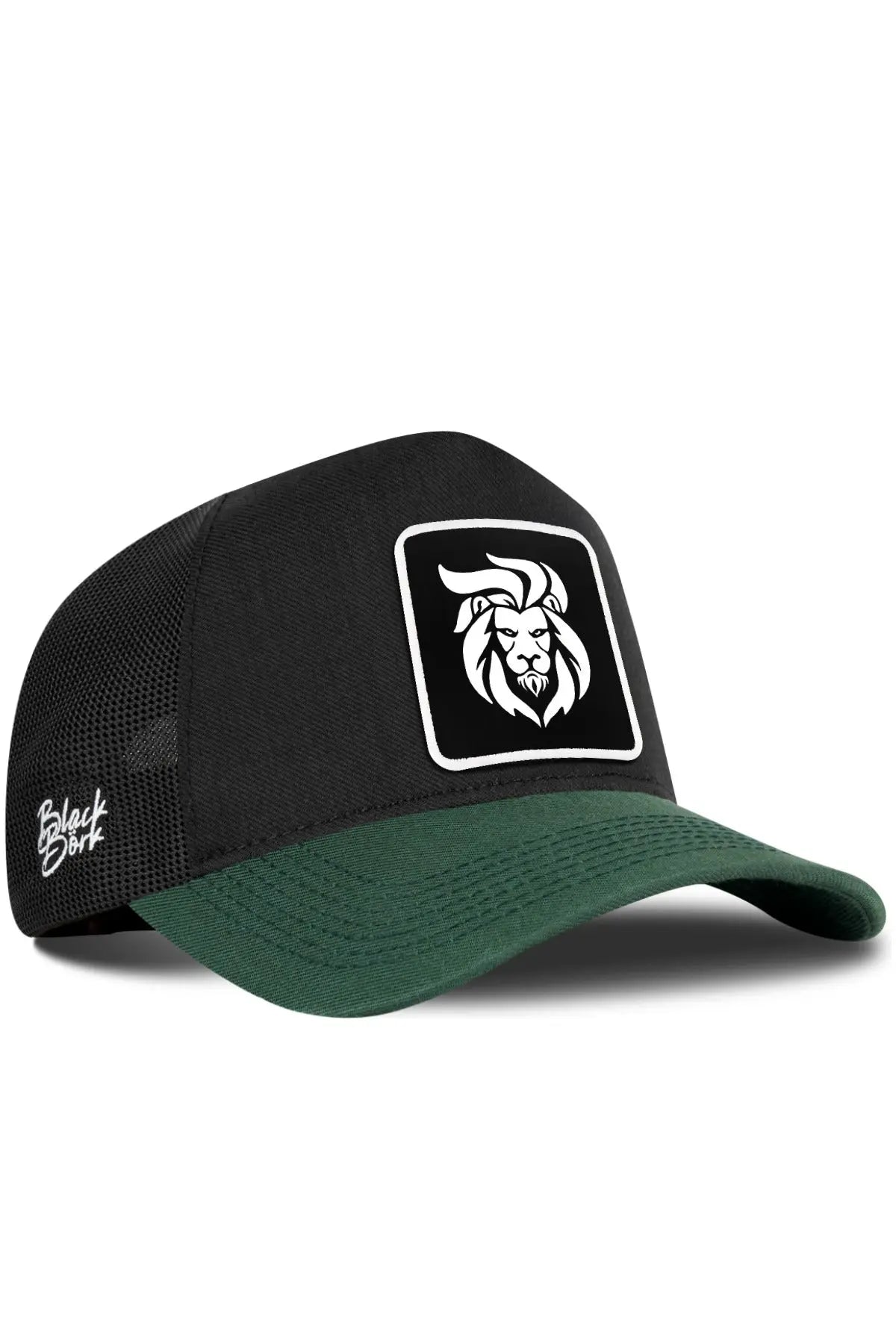 Gorra Verde Petróleo-Negro Cordura Trucker BlackBörk