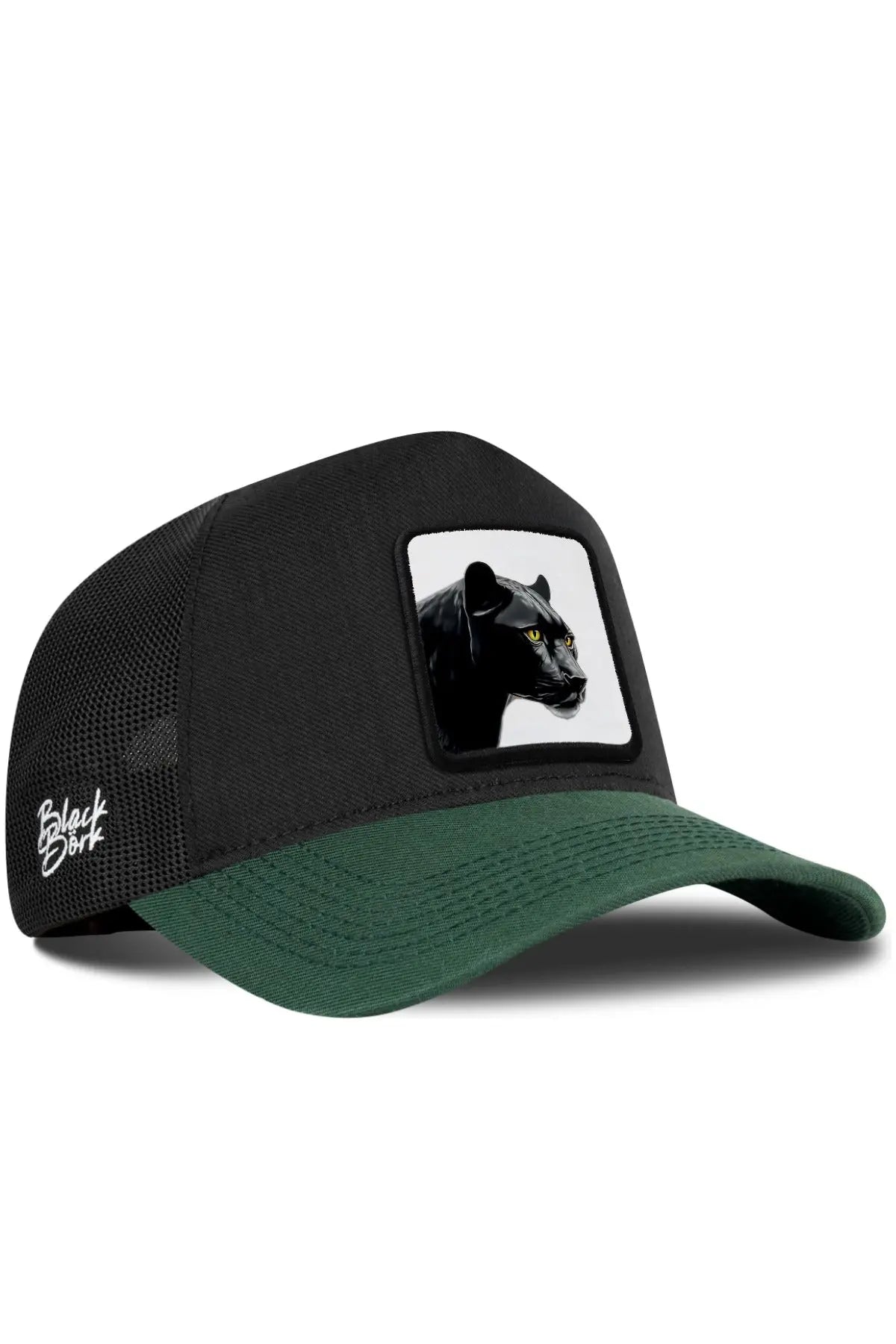 Gorra Verde Petróleo-Negro Cordura Trucker BlackBörk
