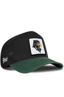 Gorra Verde Petróleo-Negro Cordura Trucker con Parche Aguila Guerrero