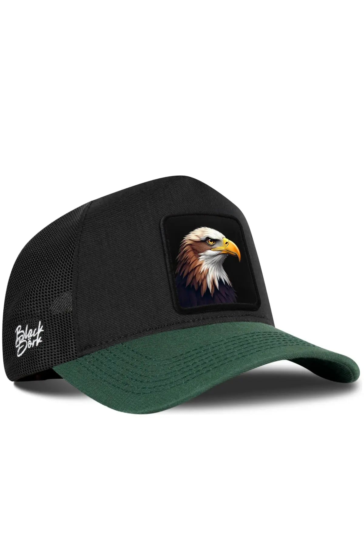 Gorra Verde Petróleo-Negro Cordura Trucker BlackBörk