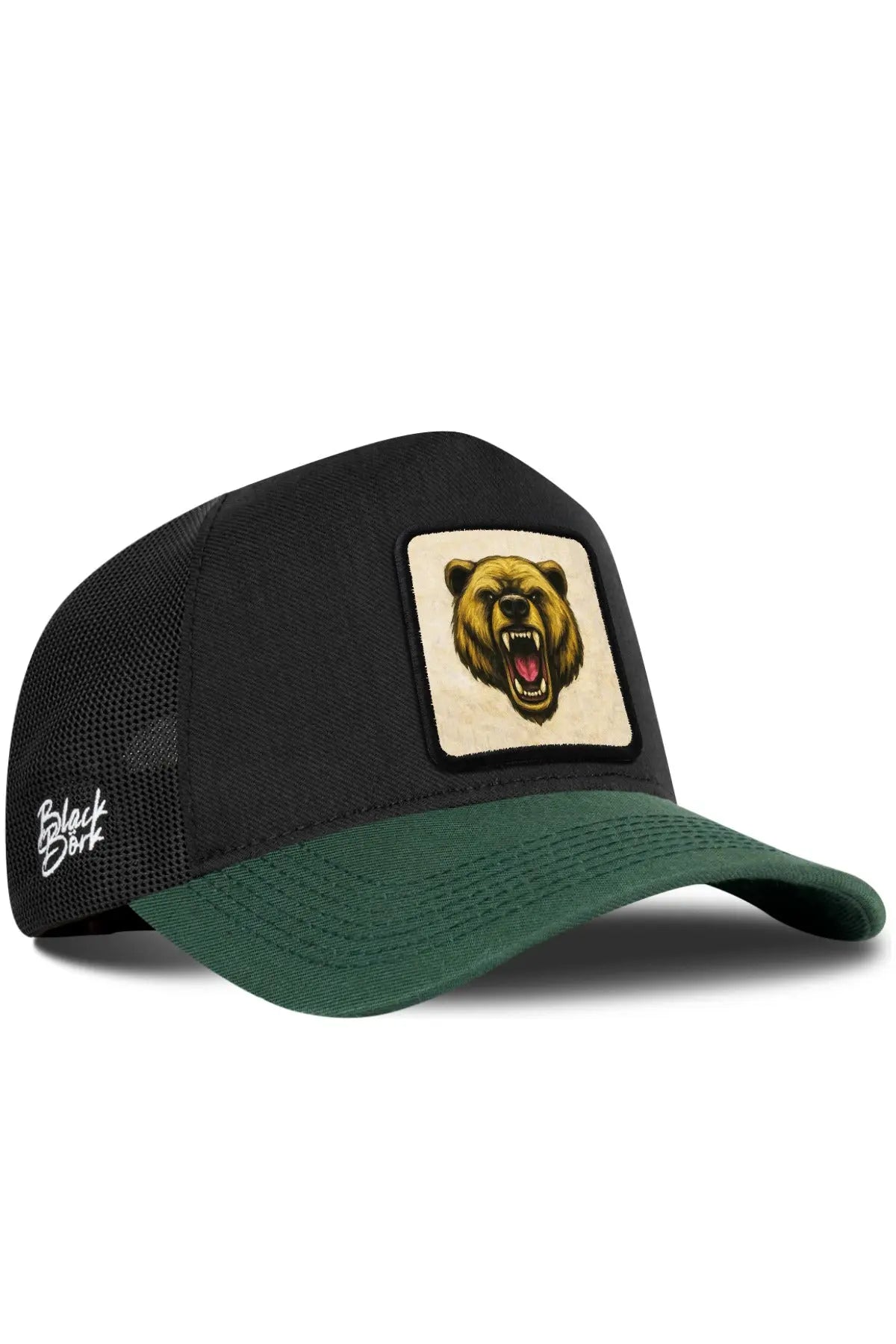 Gorra Verde Petróleo-Negro Cordura Trucker BlackBörk