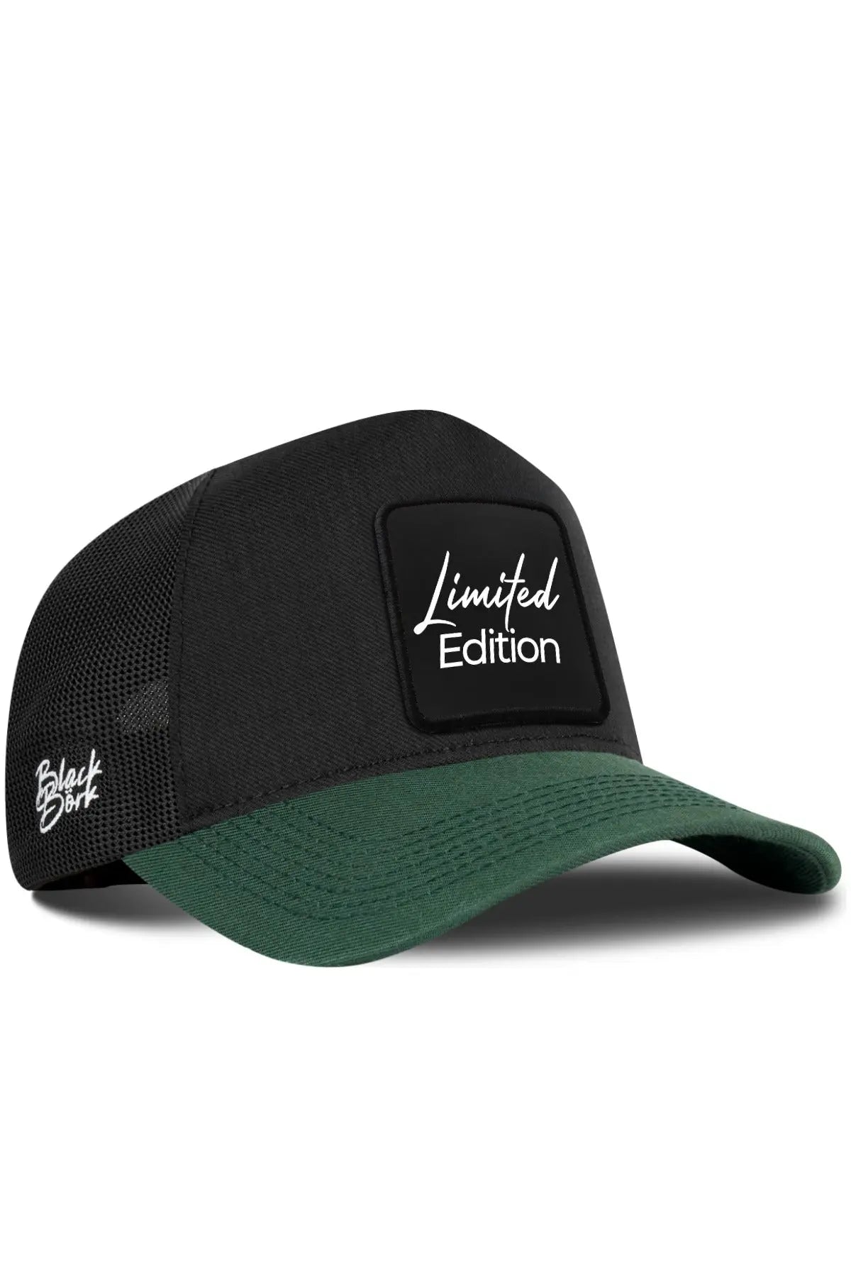 Gorra Verde Petróleo-Negro Cordura Trucker BlackBörk