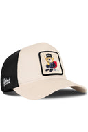 Gorra Beige-Negro Trucker