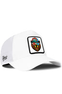 Gorra Blanco Trucker con Parche Oso 3D