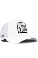 Gorra Blanco Trucker con Parche Pez Pescado