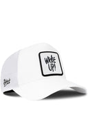 Gorra Blanco Trucker con Parche Wake Up