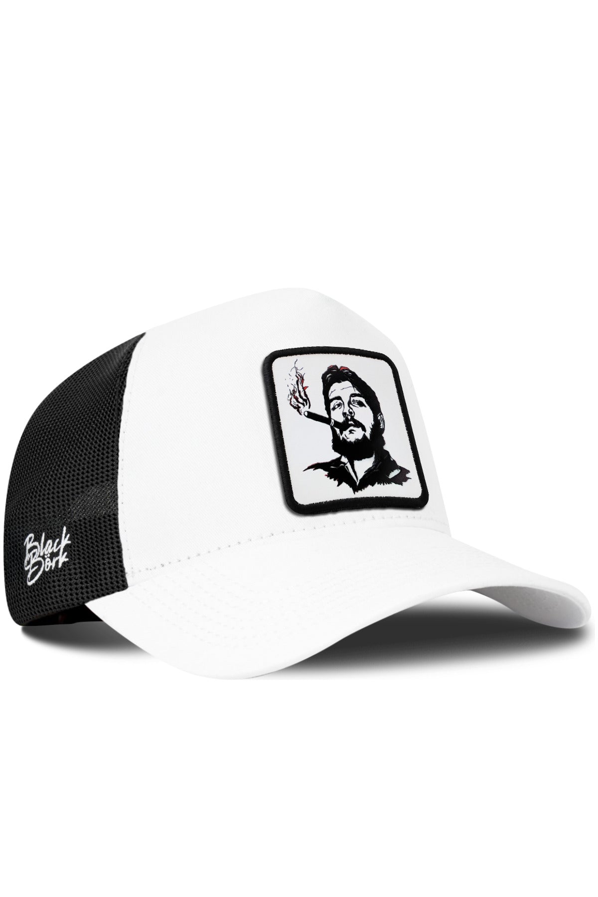 Gorra Blanco-Negro Trucker