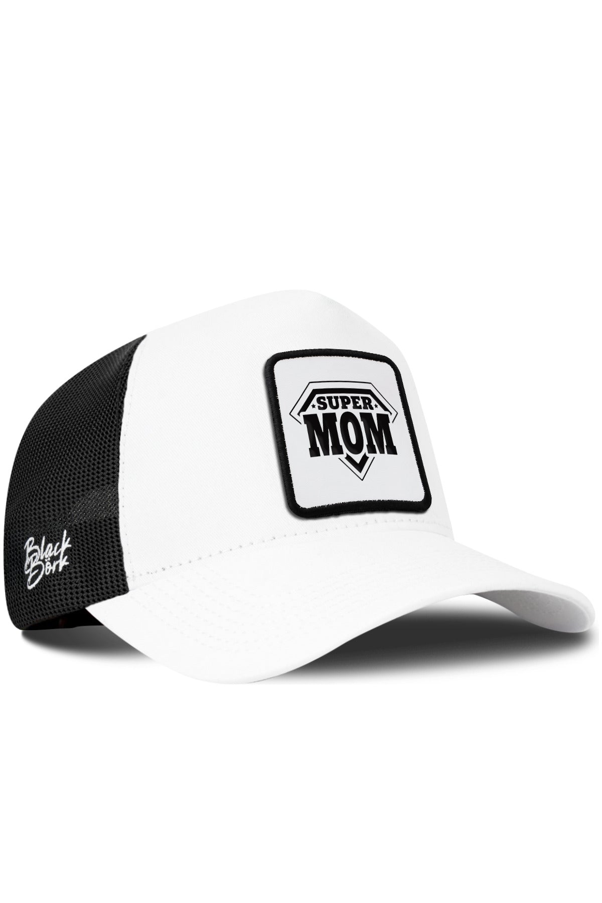 Gorra Blanco-Negro Trucker