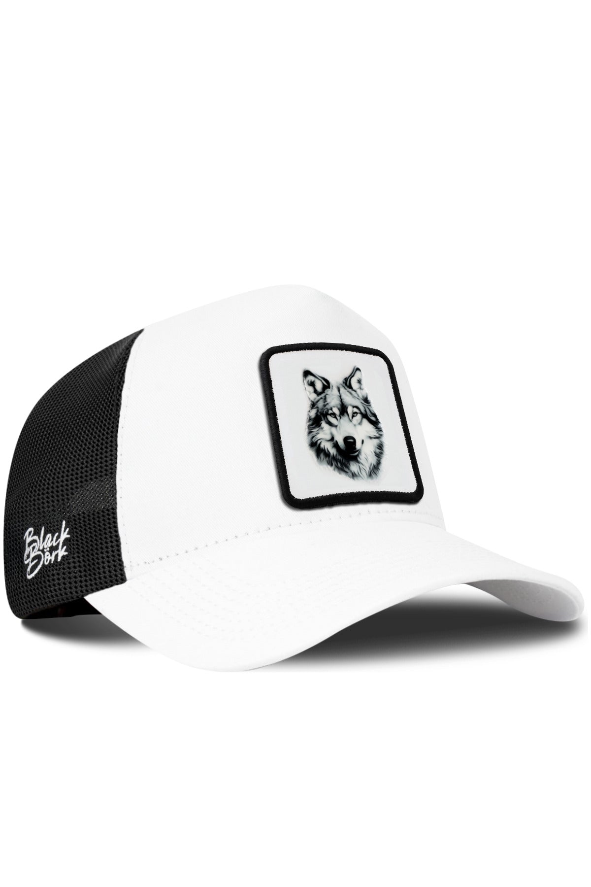 Gorra Blanco-Negro Trucker