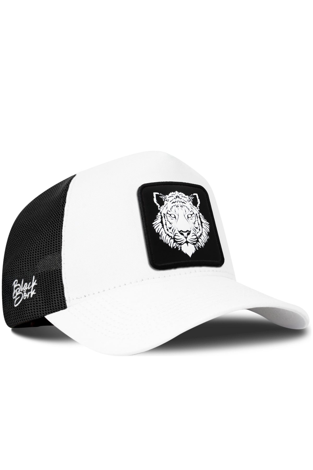 Gorra Blanco-Negro Trucker