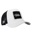 Gorra de Trucker Premium Blanco - Negro con Parche Boss