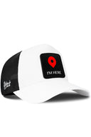 Gorra Blanco-Negro Trucker con Parche I'm Here