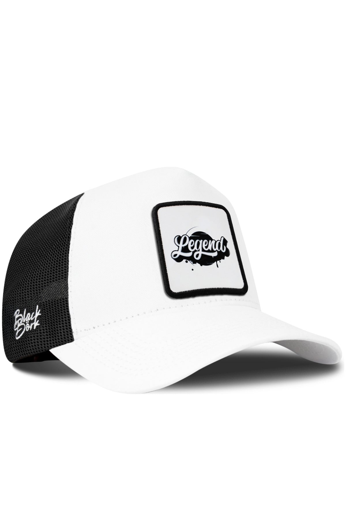 Gorra Blanco-Negro Trucker