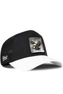 Gorra Negra Visera Blanca Trucker