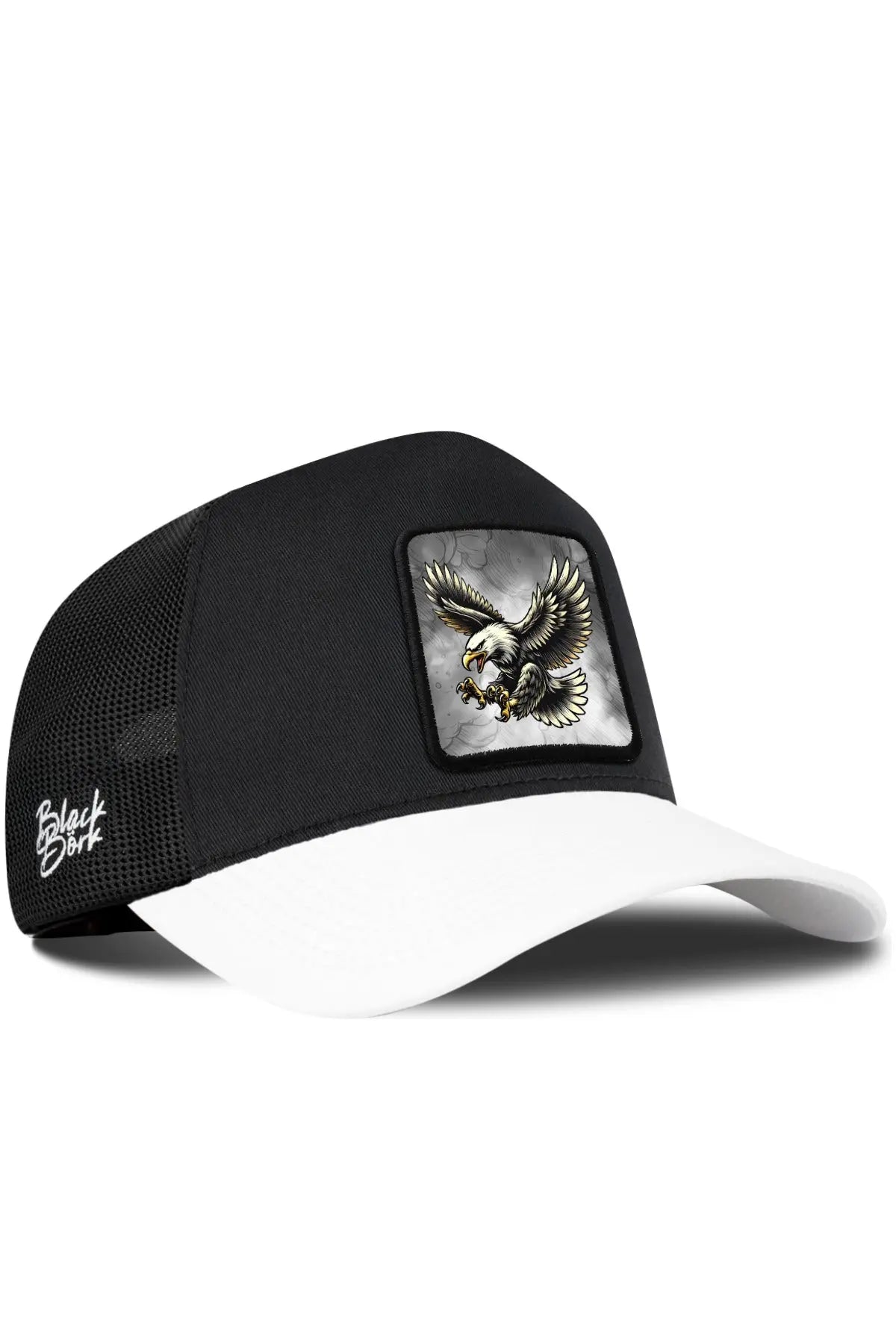 Gorra Negra Visera Blanca Trucker BlackBörk