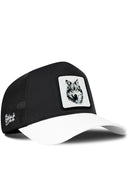 Gorra Negra Visera Blanca Trucker