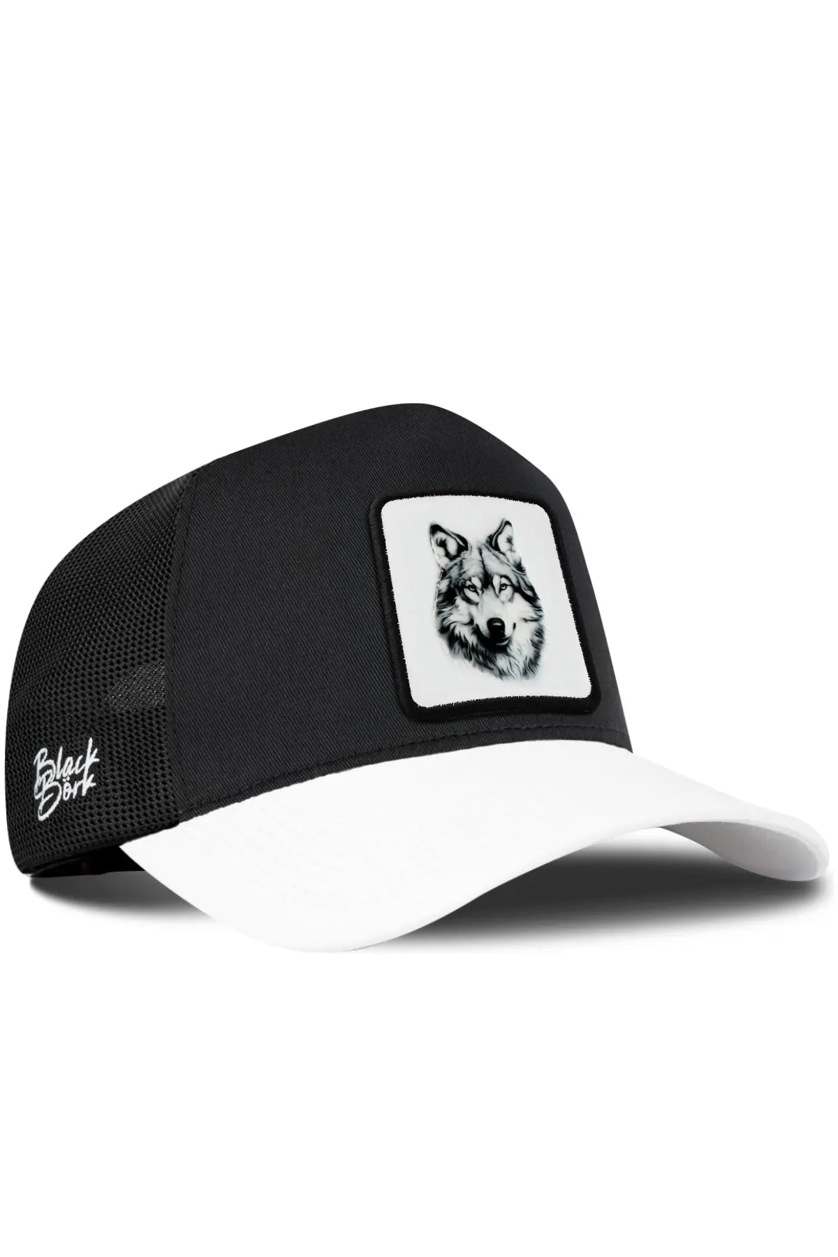 Gorra Negra Visera Blanca Trucker BlackBörk