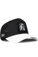 Gorra Blanco-Negro Trucker con Parche Leon Mistico