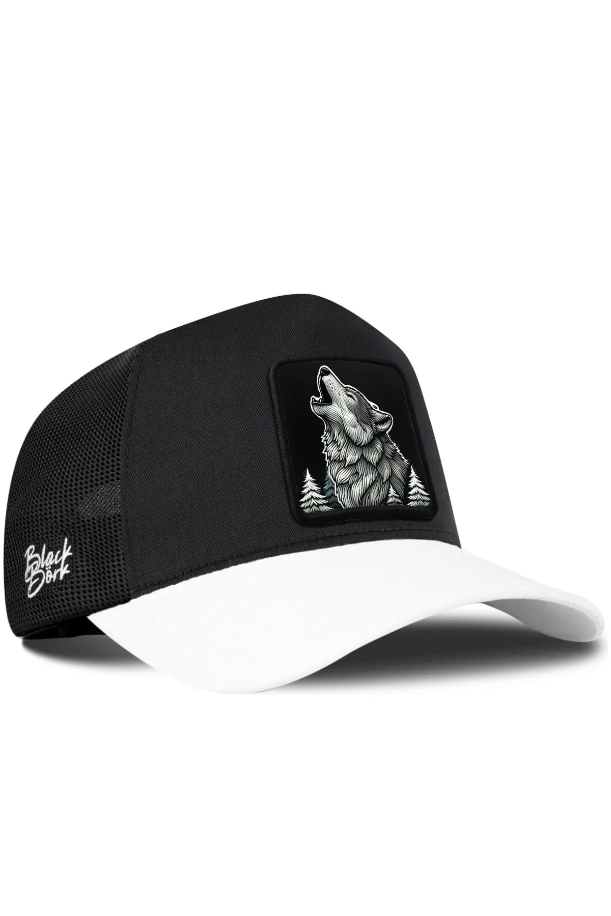 Gorra Negra Visera Blanca Trucker BlackBörk