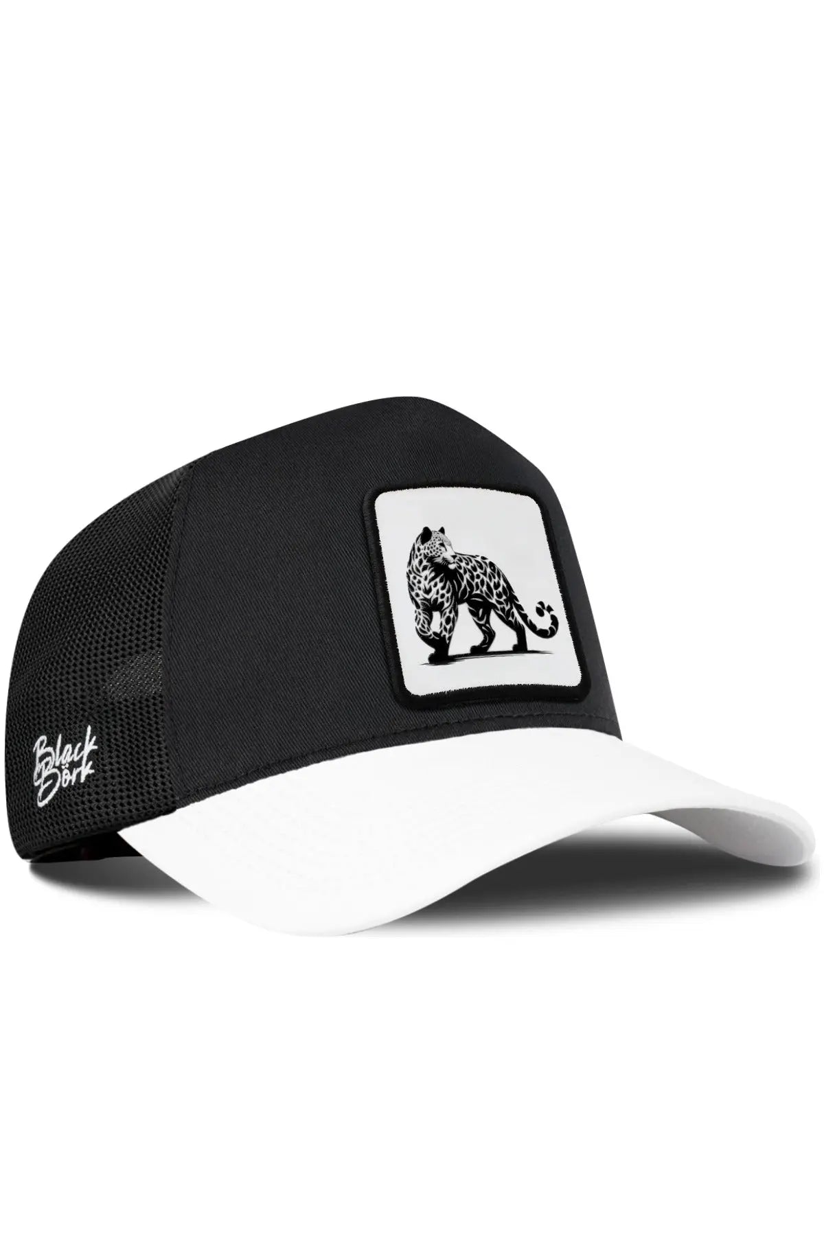 Gorra Negra Visera Blanca Trucker BlackBörk