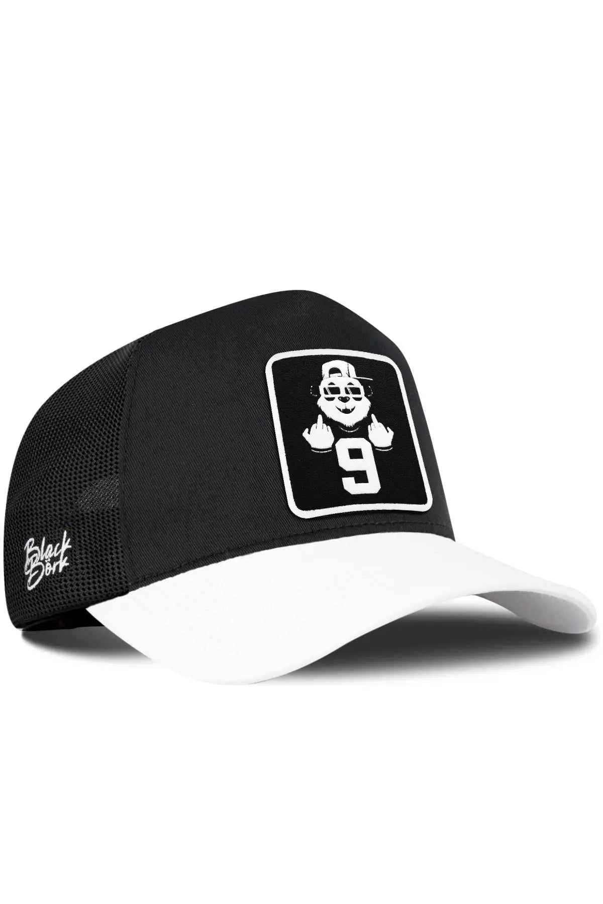 Gorra Negra Visera Blanca Trucker BlackBörk