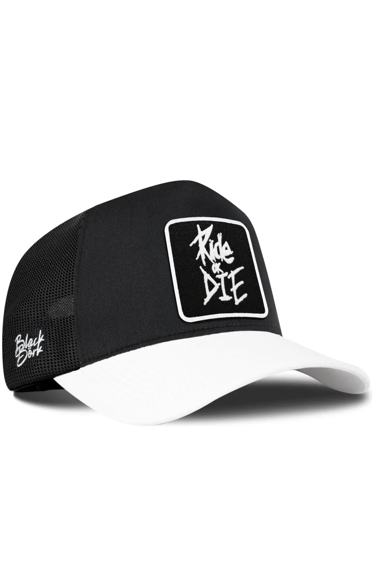Gorra Negra Visera Blanca Trucker BlackBörk