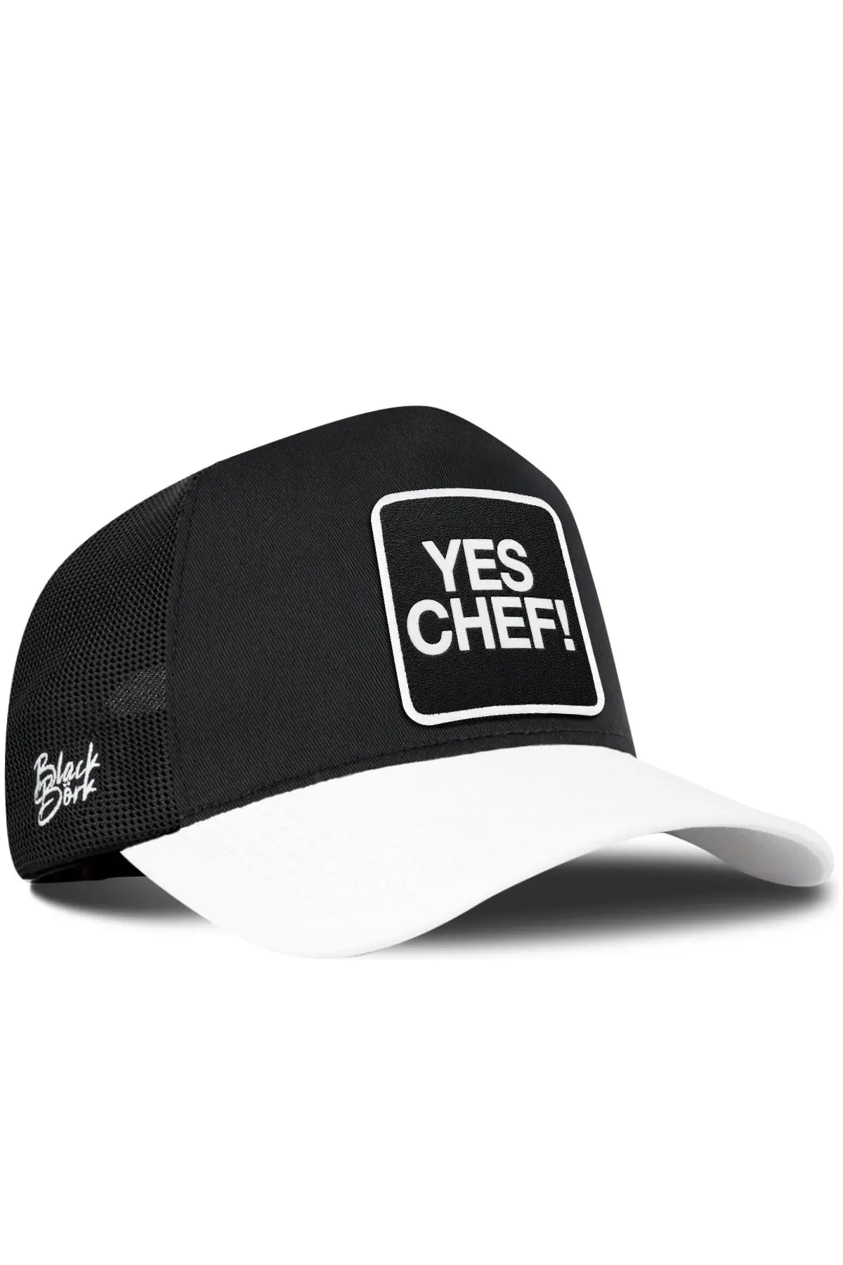 Gorra Negra Visera Blanca Trucker BlackBörk
