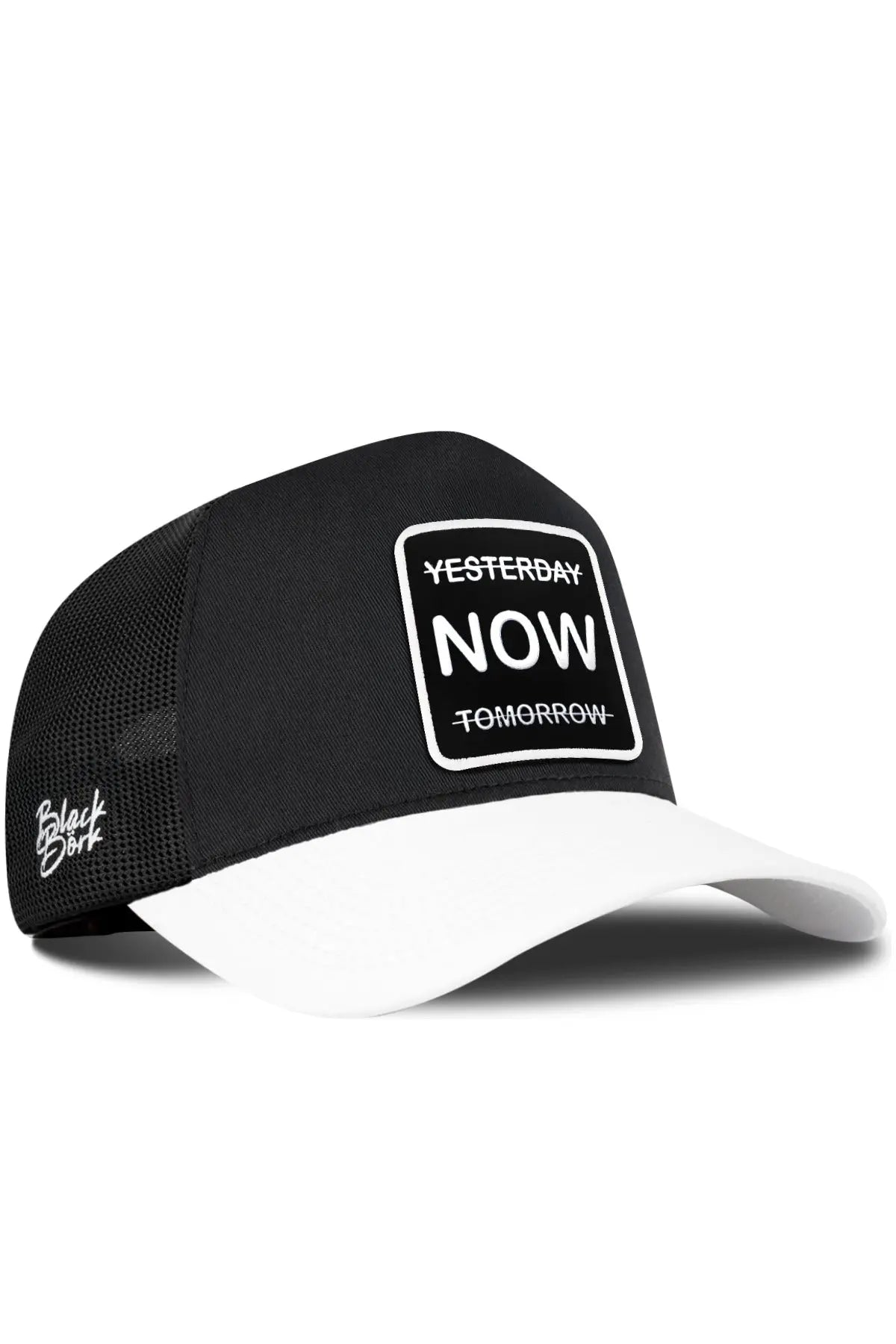 Gorra Negra Visera Blanca Trucker BlackBörk