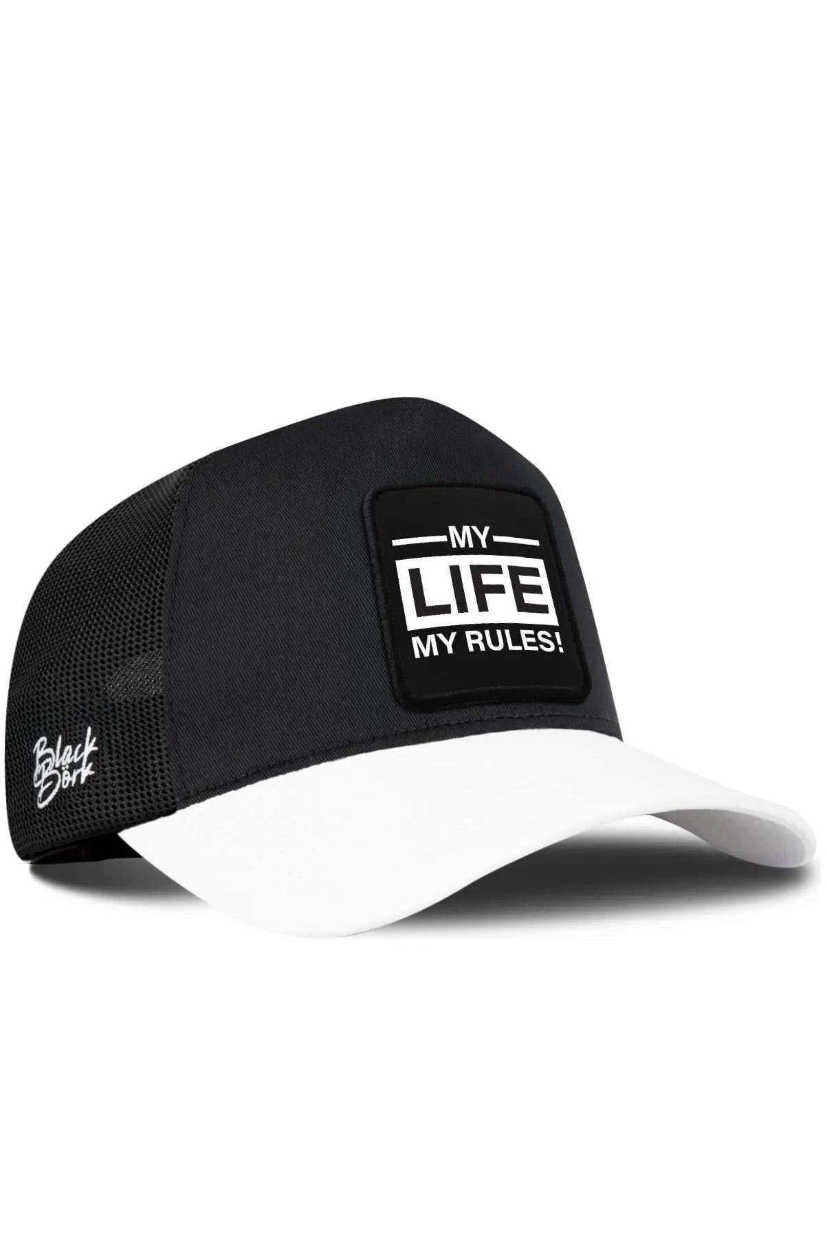 Gorra Negra Visera Blanca Trucker BlackBörk