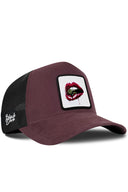 Gorra Café-Negro Trucker